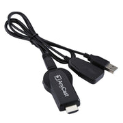M2 Plus Wireless WiFi Display Dongle Receiver Airplay Miracast DLNA 1080P HDMI TV Stick for iPhone, Samsung, and other Android Smartphones(Black)
