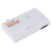 HDMI+AV OUT 1080P Digital Satellite Receiver  HD TV DVB-T-T2 TV Box AV Tuner Combo Converter with Remote Control, Support MPEG4(White)