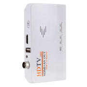 HDMI+AV OUT 1080P Digital Satellite Receiver  HD TV DVB-T-T2 TV Box AV Tuner Combo Converter with Remote Control, Support MPEG4(White)