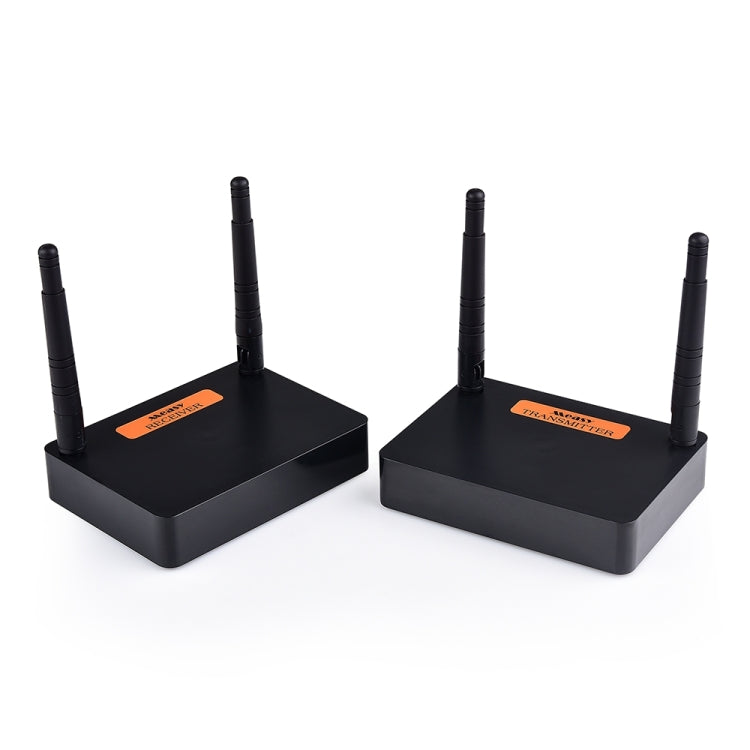 Measy FHD676 Full HD 1080P 3D 5-5.8GHz Wireless HDMI Transmitter (Transmitter + Receiver) Transmission Distance: 200m, Specifications:UK Plug - free shipping - PMC Jewellery - Order now!