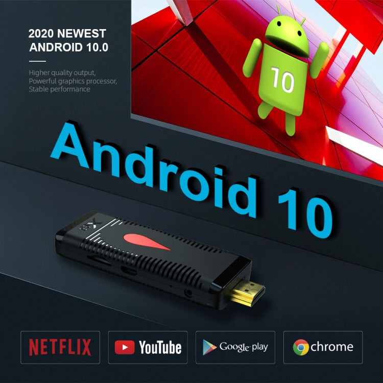 X96 S400 Android 10.0 Mini TV Stick, Allwinner H313 Quad Core ARM Cortex A53, 2GB + 16GB, Support WiFi, HDMI, TF Card, USB - Android TV Sticks by PMC TechLife | Online Shopping South Africa | PMC TechLife