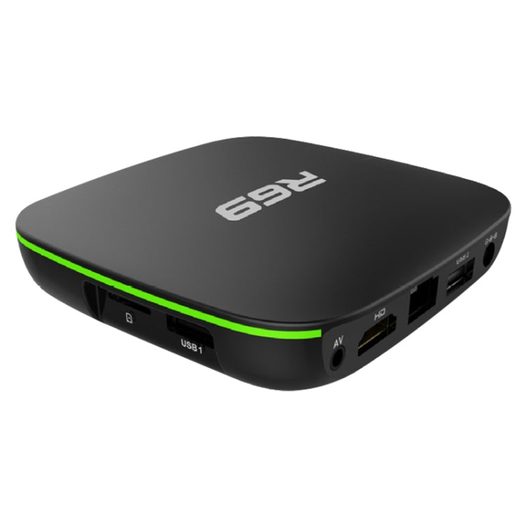 R69 1080P HD Smart TV BOX Android 4.4 Media Player with Remote Control, Quad Core Allwinner H3, RAM: 1GB, ROM: 8GB, 2.4G WiFi, LAN, AU Plug - Allwinner H3 by PMC TechLife | Online Shopping South Africa | PMC TechLife | Buy Now Pay Later Mobicred