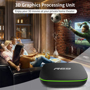 R69 1080P HD Smart TV BOX Android 4.4 Media Player with Remote Control, Quad Core Allwinner H3, RAM: 1GB, ROM: 8GB, 2.4G WiFi, LAN, UK Plug