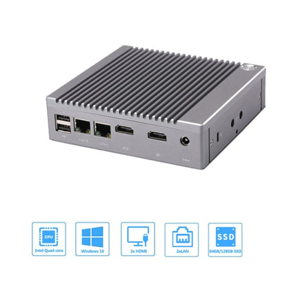 K660S Windows and Linux System Mini PC, Intel Celeron Processor N2840 Quad-Core 1.83- 2.25GHz, 8GB RAM + 128GB SSD, AU Plug - Windows Mini PCs by PMC Jewellery | Online Shopping South Africa | PMC Jewellery | Buy Now Pay Later Mobicred
