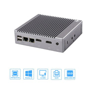 K660S Windows and Linux System Mini PC, Intel Celeron Processor N2840 Quad-Core 1.83- 2.25GHz, 8GB RAM + 128GB SSD, US Plug