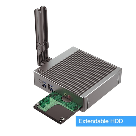 K660S Windows and Linux System Mini PC, Intel Celeron Processor N2840 Quad-Core 1.83- 2.25GHz, 8GB RAM + 128GB SSD, US Plug