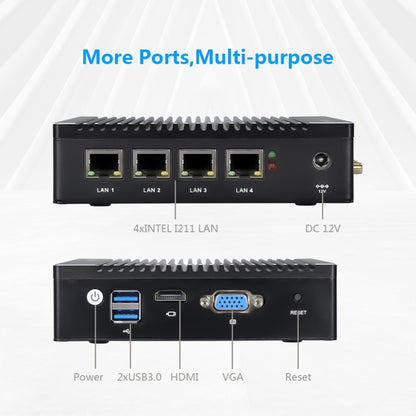K660G4 Windows and Linux System Mini PC, Intel Celeron Processor N2840 Quad-Core 2M Cache,1.83GHz, up to 2.25GHz, 8GB RAM + 128GB SSD, EU Plug - Windows Mini PCs by PMC Jewellery | Online Shopping South Africa | PMC Jewellery | Buy Now Pay Later Mobicred