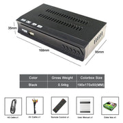 ISDB-T Satellite TV Receiver Set Top Box with Remote Control, For South America, Philippine(EU Plug)