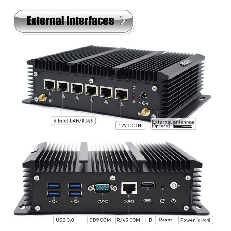 HYSTOU P09-6L Windows / Linux System Mini PC, Intel Celeron 3865U 2 Core 2 Threads up to 1.80GHz, Support mSATA, 4GB RAM DDR3 + 128GB SSD - free shipping - PMC Jewellery - Order now!