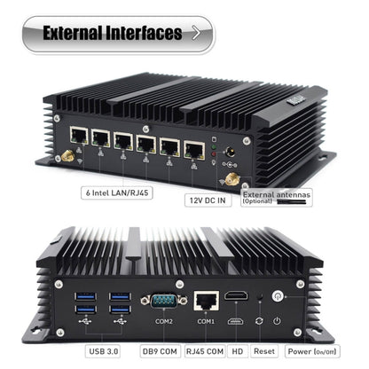 HYSTOU P09-6L Windows / Linux System Mini PC, Intel Celeron 3865U 2 Core 2 Threads up to 1.80GHz, Support mSATA, 4GB RAM DDR3 + 128GB SSD - free shipping - PMC Jewellery - Order now!