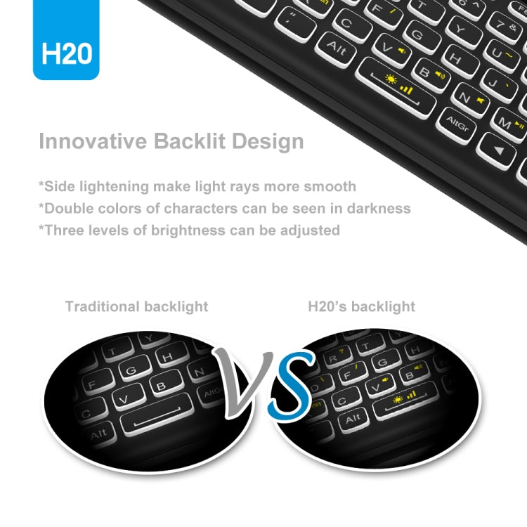 H20 2.4GHz Mini Smart Wireless Multi-Touch Touch Keyboard - free shipping - PMC Jewellery - Order now!