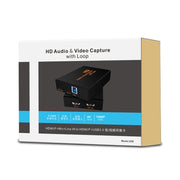 Z28 Professional HDMI Female + Mic + Line In to HDMI Female USB 3.0 Video Audio Capture Box(Black)