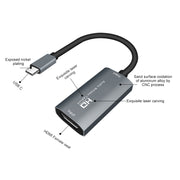 Z29A HDMI Female to USB-C / Type-C Male Video Audio Capture Box(Grey)