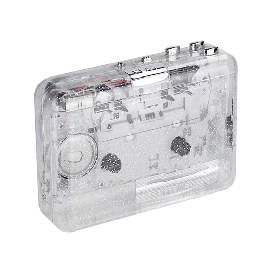 USB Cassette Player USB Cassette Tape to MP3 Converter (Transparent) - free shipping - PMC Jewellery - Order now!