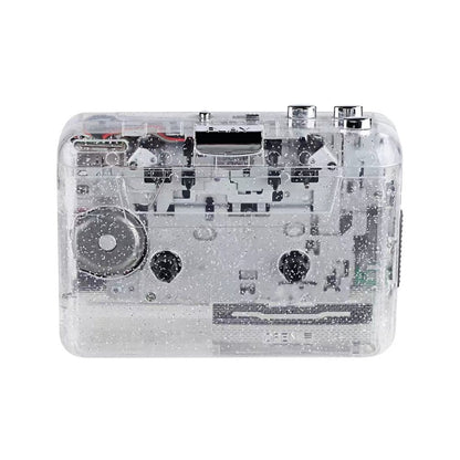 USB Cassette Player USB Cassette Tape to MP3 Converter (Transparent) - free shipping - PMC Jewellery - Order now!