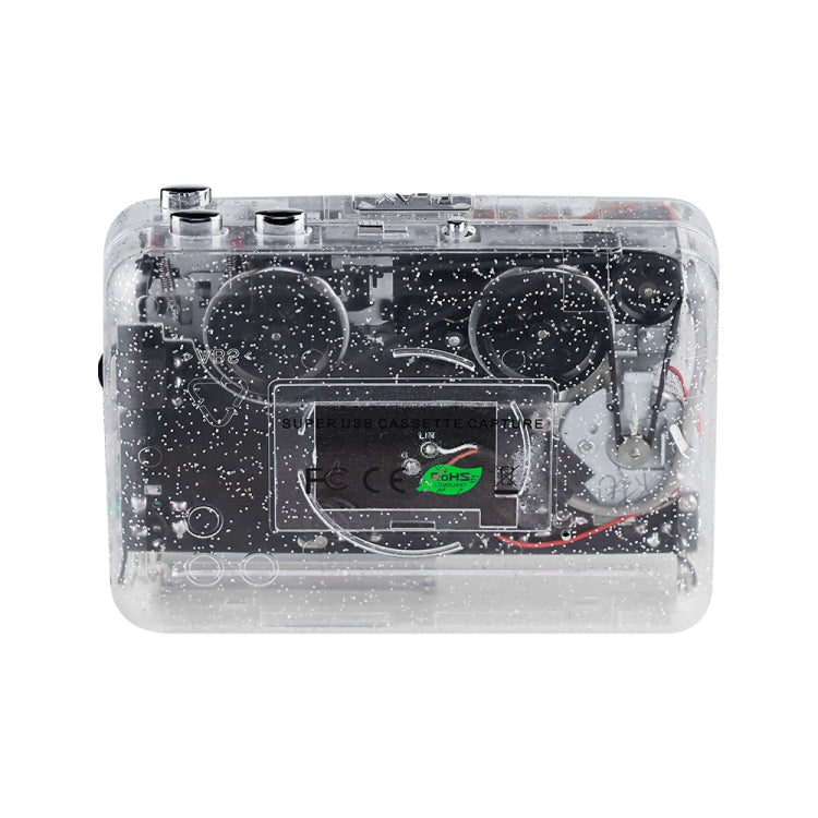 USB Cassette Player USB Cassette Tape to MP3 Converter (Transparent) - free shipping - PMC Jewellery - Order now!