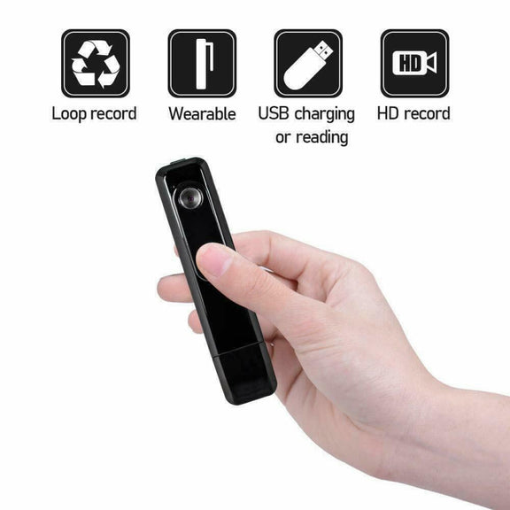 C181 1080P Mini Back Clip 130 Degree Small Wide Angle Meeting Lecture Professional Video Recorder Pen without TF Card