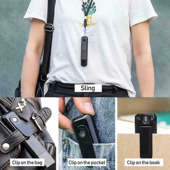 C181 1080P Mini Back Clip 130 Degree Small Wide Angle Meeting Lecture Professional Video Recorder Pen without TF Card