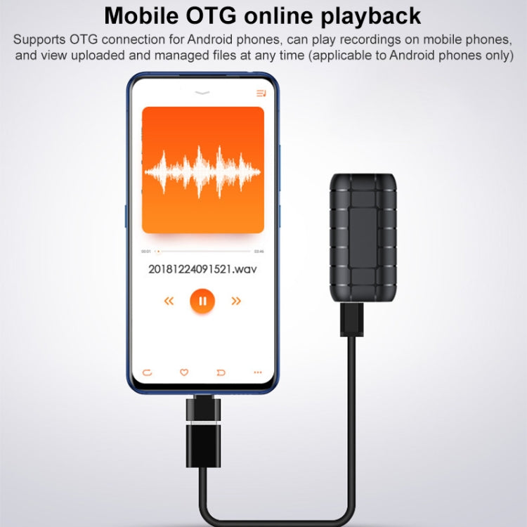 B800 Back Clip HD Sound Lossless Voice Recorder - Recording Pen by PMC Jewellery | Online Shopping South Africa | PMC Jewellery | Buy Now Pay Later Mobicred