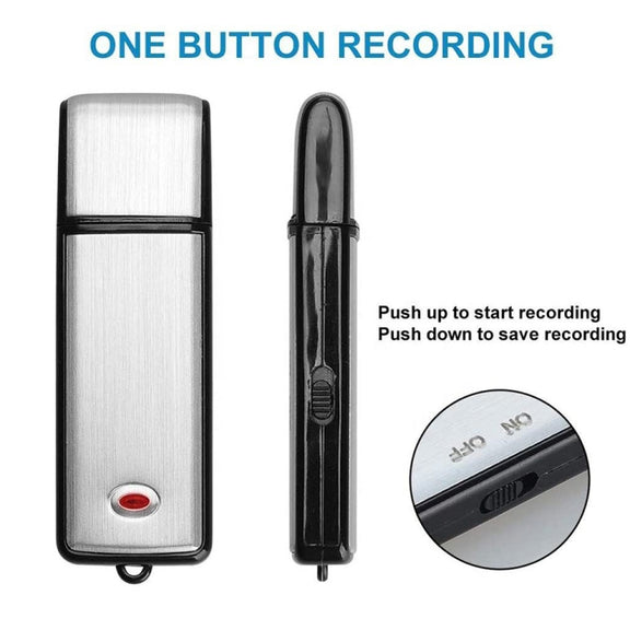 SK858 8GB Rechargeable Portable U-Disk Meeting Voice Recorder (Black)