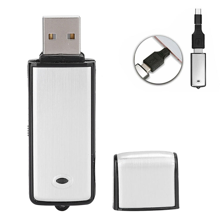 SK858 16GB Rechargeable Portable U-Disk Meeting Voice Recorder (Black) - U-Disk Recorder by PMC TechLife | Online Shopping South Africa | PMC TechLife | Buy Now Pay Later Mobicred