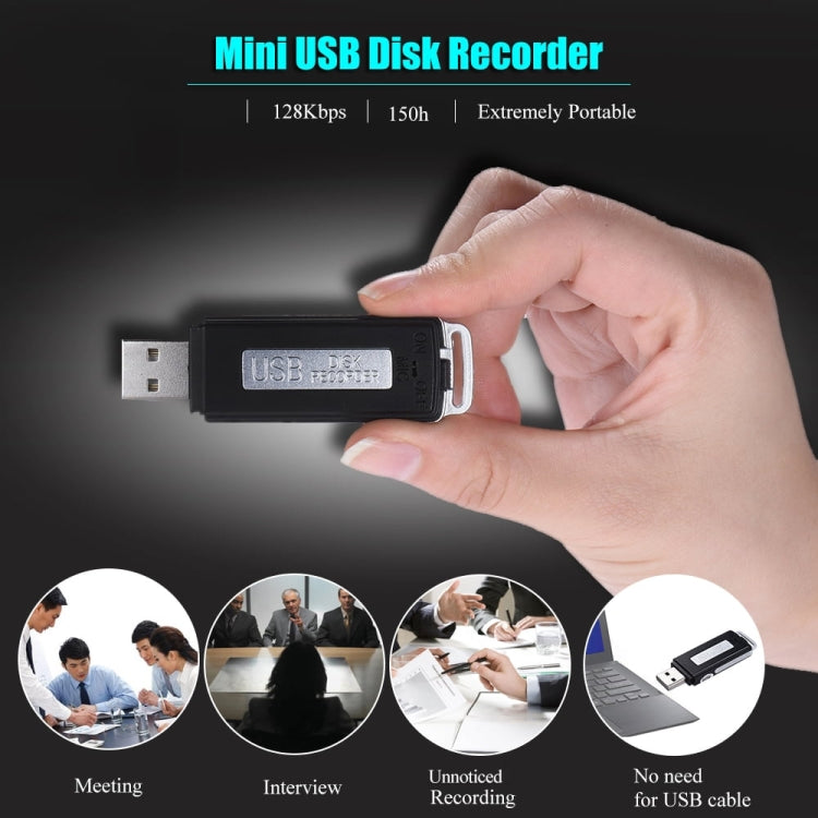 SK868 32GB Rechargeable Portable U-Disk Voice Recorder - free shipping - PMC TechLife - Order now!