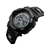 SKMEI 1258 Multifunctional Outdoor Sports Noctilucent Water-resistant Wrist Watch, Size: S(Black)