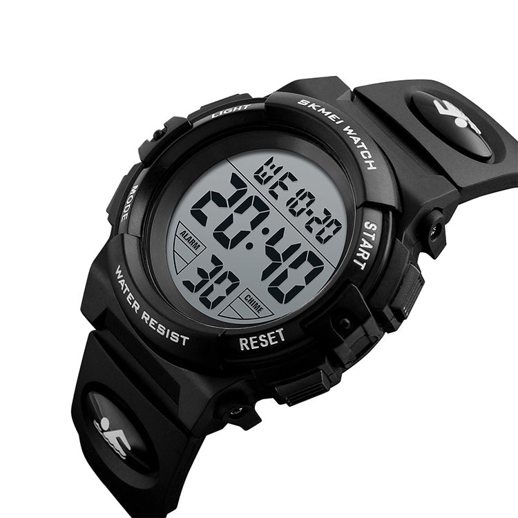 SKMEI 1258 Multifunctional Outdoor Sports Noctilucent Water-resistant Wrist Watch, Size: S(Black)