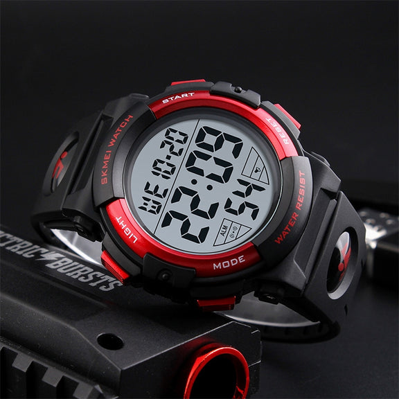 SKMEI 1258 Multifunctional Outdoor Sports Noctilucent Water-resistant Wrist Watch, Size: S(Gold)