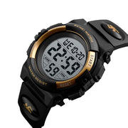 SKMEI 1258 Multifunctional Outdoor Sports Noctilucent Water-resistant Wrist Watch, Size: S(Gold)