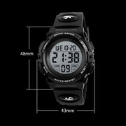 SKMEI 1258 Multifunctional Outdoor Sports Noctilucent Water-resistant Wrist Watch, Size: S(Gold)