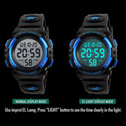 SKMEI 1258 Multifunctional Outdoor Sports Noctilucent Water-resistant Wrist Watch, Size: S(Gold)