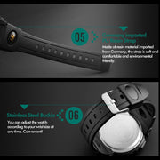 SKMEI 1258 Multifunctional Outdoor Sports Noctilucent Water-resistant Wrist Watch, Size: S(Gold)