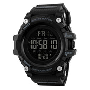 SKMEI 1384 Multifunctional Men Outdoor Fashion Noctilucent Water-resistant LED Digital Watch (Black)