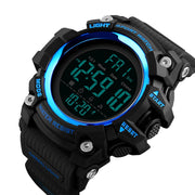SKMEI 1384 Multifunctional Men Outdoor Fashion Noctilucent Water-resistant LED Digital Watch (Blue)