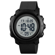 SKMEI 1426 Multifunctional Outdoor Fashion Noctilucent Water-resistant White Machine Rubber Ring Digital Watch(Black)