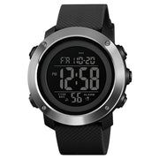 SKMEI 1416 Multifunctional Outdoor Fashion Noctilucent Water-resistant Steel Ring Digital Watch (Black)