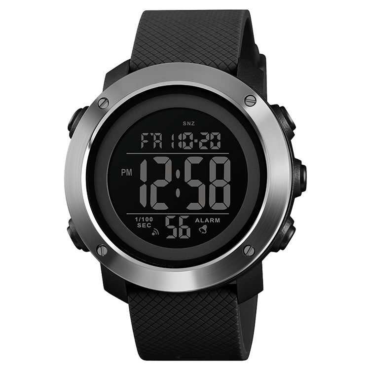 SKMEI 1416 Multifunctional Outdoor Fashion Noctilucent Water-resistant Steel Ring Digital Watch (Black)