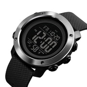 SKMEI 1416 Multifunctional Outdoor Fashion Noctilucent Water-resistant Steel Ring Digital Watch (Black)