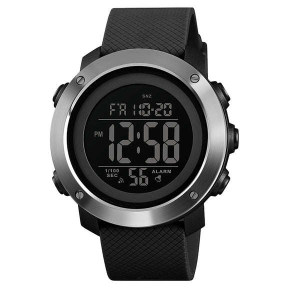 SKMEI 1416 Multifunctional Outdoor Fashion Noctilucent Water-resistant Steel Ring Digital Watch (Black)