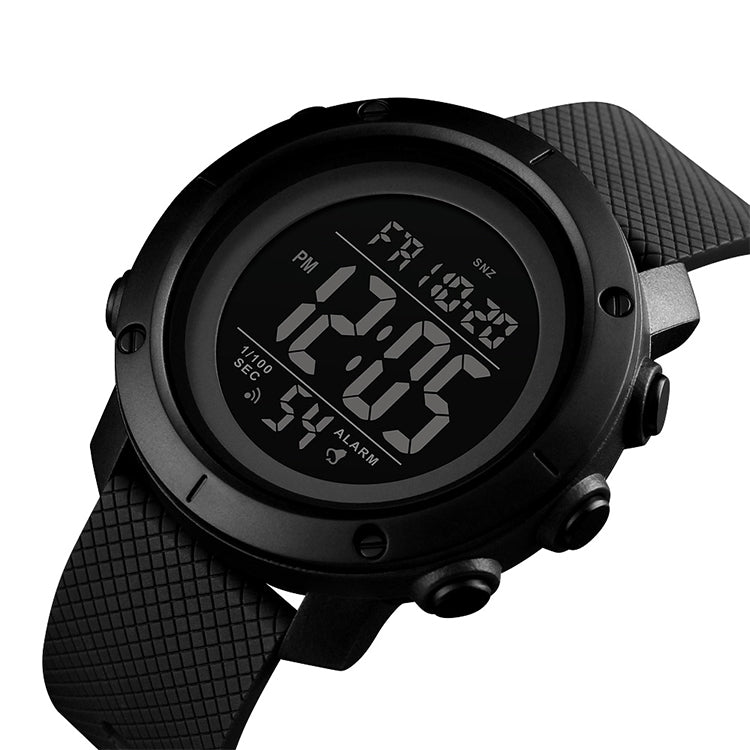 SKMEI 1426 Multifunctional Outdoor Fashion Noctilucent Waterproof Black Machine Rubber Ring Digital Watch (Black) - free shipping - PMC TechLife - Order now!