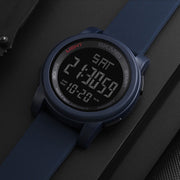 SKMEI 1257 Men Fashionable Outdoor 50m Water-resistant Digital Watch Sports Wrist Watch(Black)