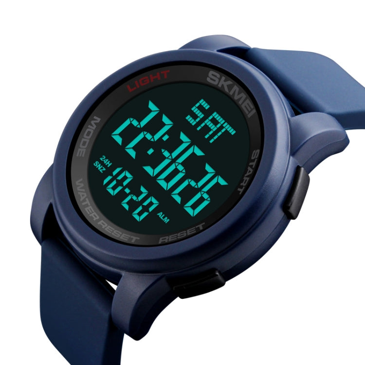 SKMEI 1257 Men Fashionable Outdoor 50m Waterproof Digital Watch Sports Wrist Watch(Blue) - free shipping - PMC TechLife - Order now!