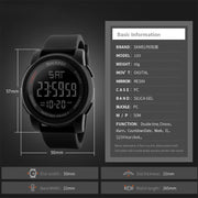 SKMEI 1257 Men Fashionable Outdoor 50m Water-resistant Digital Watch Sports Wrist Watch(Blue)