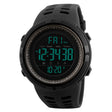 SKMEI 1251 Men Fashionable Outdoor 50m Waterproof Sports Watch Digital Watch with PU Watchband(Grey) - free shipping - PMC TechLife - Order now!