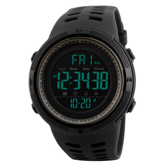 SKMEI 1251 Men Fashionable Outdoor 50m Waterproof Sports Watch Digital Watch with PU Watchband(Grey) - free shipping - PMC Jewellery - Order now!