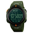 SKMEI 1301 Multifunction 50m Waterproof Sports Bluetooth Smart Watch, Compatible with Android & iOS System(Army Green) - free shipping - PMC TechLife - Order now!