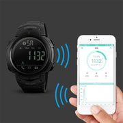 SKMEI 1301 Multifunction 50m Water-resistant Sports Bluetooth Smart Watch, Compatible with Android & iOS System(Black)