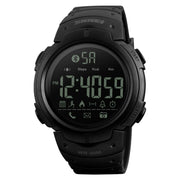 SKMEI 1301 Multifunction 50m Water-resistant Sports Bluetooth Smart Watch, Compatible with Android & iOS System(Black)