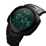 SKMEI 1301 Multifunction 50m Water-resistant Sports Bluetooth Smart Watch, Compatible with Android & iOS System(Black)